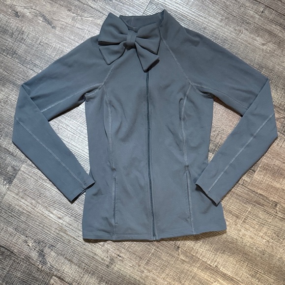 kate spade Jackets & Blazers - Kate Spade x Beyond Yoga Neck Bow Front Zip Jacket.